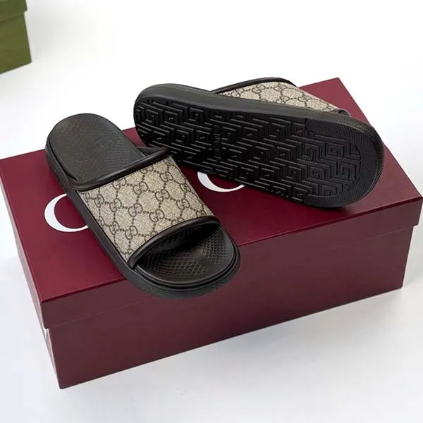 Dép Nam Gucci In Brown 816356 96GI0 9744 Màu Nâu Size 6