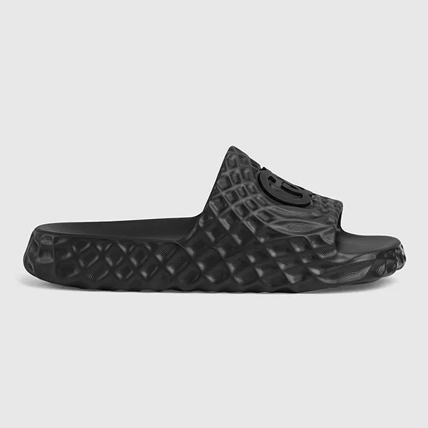 Dép Nam Gucci Interlocking G Slide Sandal 770801 J8710 Màu Đen Size 39 - Dép - Vua Hàng Hiệu