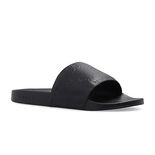 Dép Nam Gucci Slides With Monogram Màu Đen Size 39 - Dép - Vua Hàng Hiệu