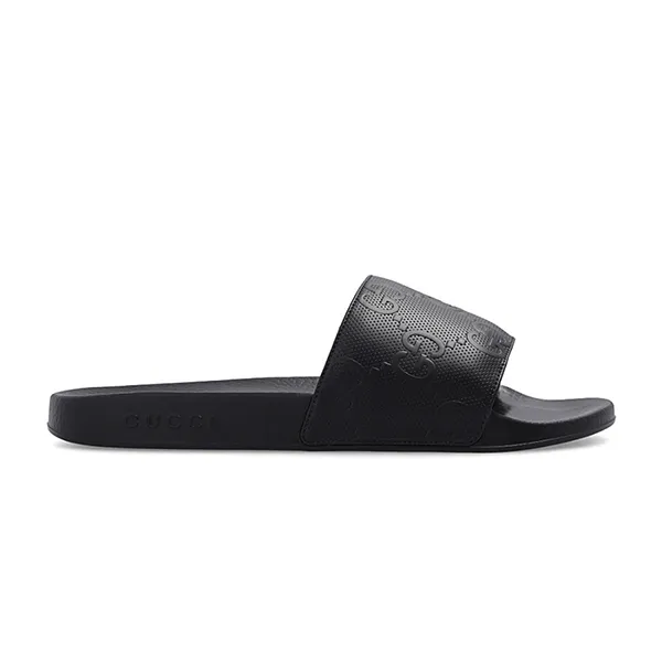 Dép Nam Gucci Slides With Monogram Màu Đen Size 39 - Dép - Vua Hàng Hiệu