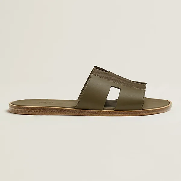 Dép Nam Hermès Izmir Sandal Noir H222845ZH01395 Màu Đen Size 42 - Dép - Vua Hàng Hiệu