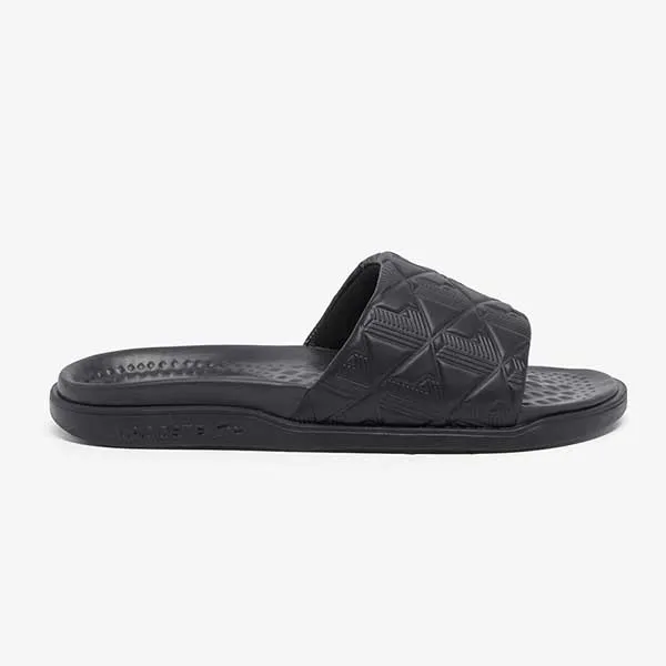 Dép Nam Lacoste Men's Serve Slide Dual 49CMA0028 02H Màu Đen Size 39.5