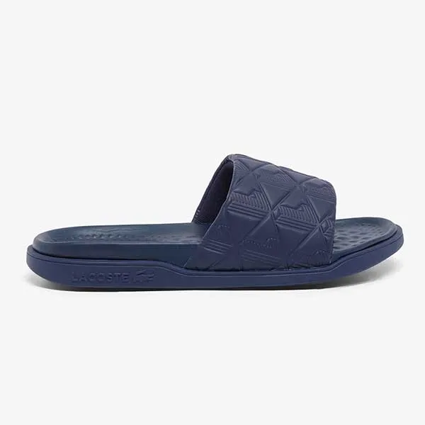 Dép Nam Lacoste Men's Serve Slide Dual 49CMA0028 95K Màu Xanh Navy Size 39.5 - Dép - Vua Hàng Hiệu