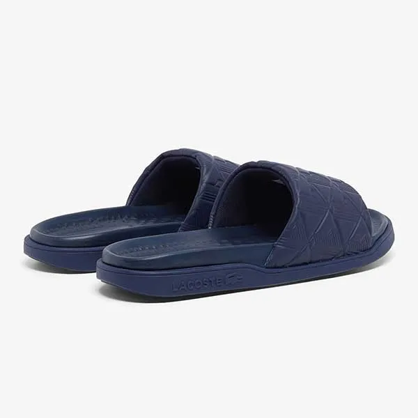 Dép Nam Lacoste Men's Serve Slide Dual 49CMA0028 95K Màu Xanh Navy Size 39.5 - Dép - Vua Hàng Hiệu