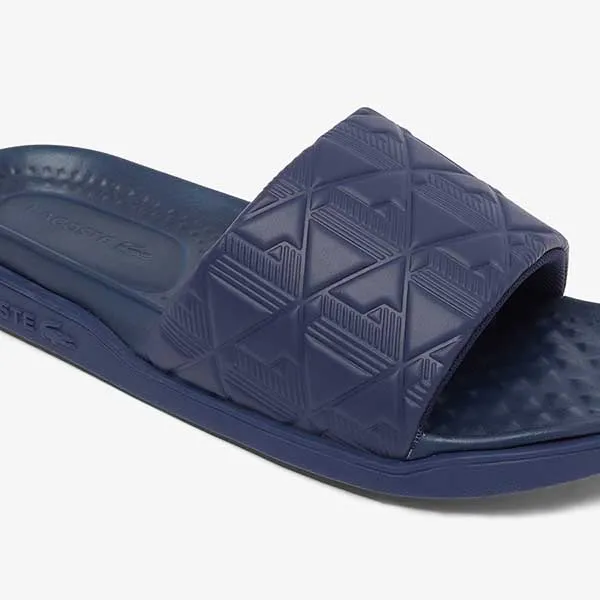 Dép Nam Lacoste Men's Serve Slide Dual 49CMA0028 95K Màu Xanh Navy Size 39.5 - Dép - Vua Hàng Hiệu