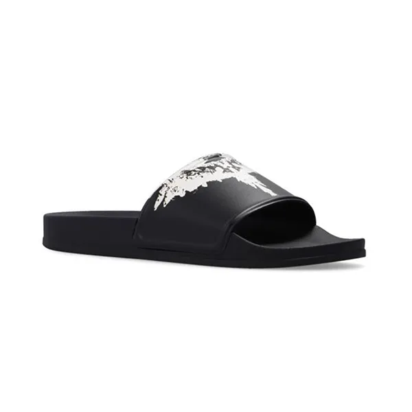Dép Nam Marcelo Burlon Black Rubber Slides With Logo CMIC001F21 PLA001-1004 Màu Đen Size 40 - Dép - Vua Hàng Hiệu