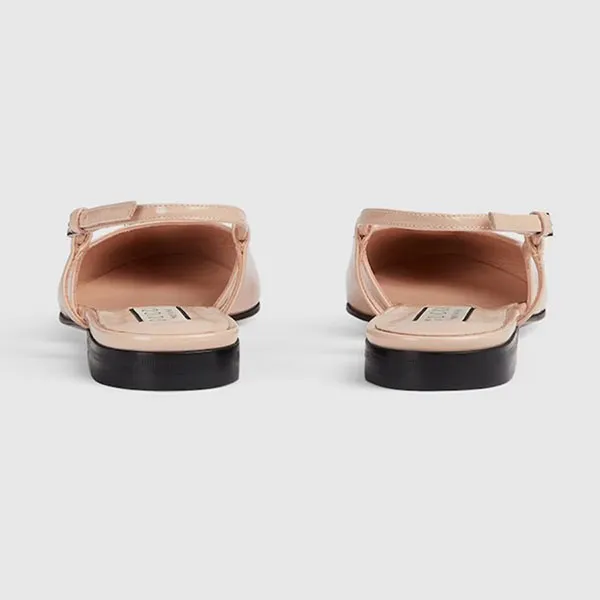 Dép Nữ Gucci Ballerina With Double G Pale Pink 762765 BNC00 6705 Màu Hồng Size 37