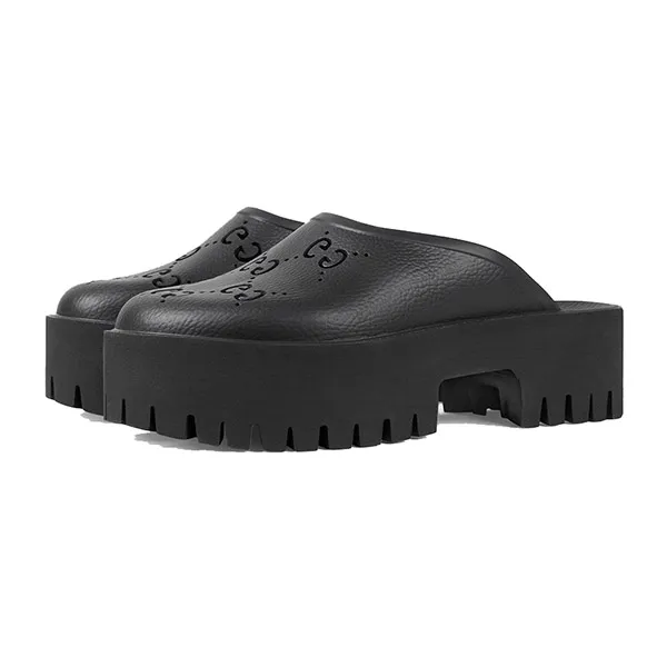 Dép Nữ Gucci Platform Perforated G Black 663577-JJB00-1000 Màu Đen Size 35 - Dép - Vua Hàng Hiệu
