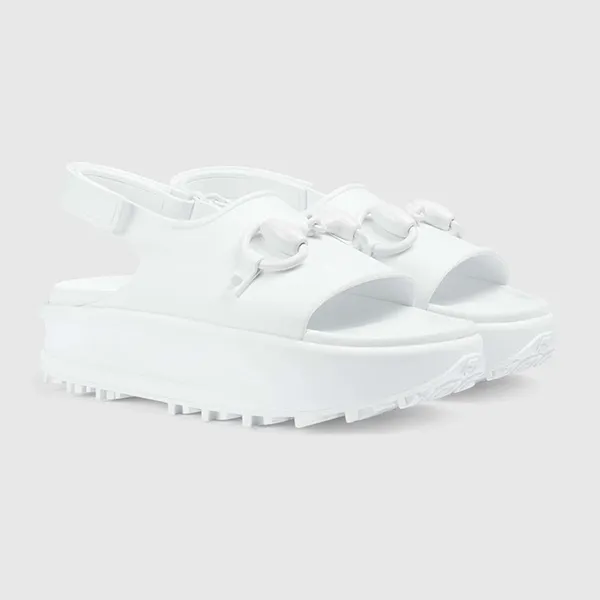 Dép Nữ Gucci Platform Sandals 742435 JAAC9 9014 Màu Trắng Size 36 - Dép - Vua Hàng Hiệu