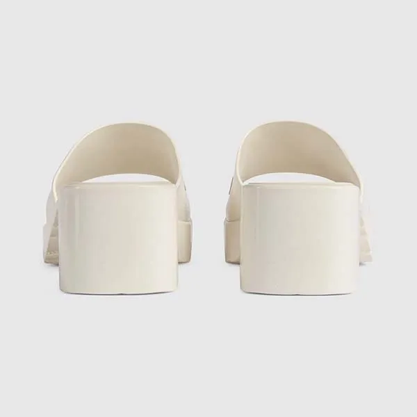 Dép Nữ Gucci Rubber Slide Sandal White 624730-J8700-9022 Màu Trắng Size 39 - Dép - Vua Hàng Hiệu