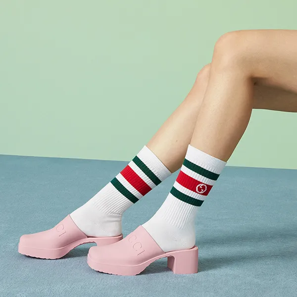 Dép Nữ Gucci Women's Slip-on Sandal 725899 J8700 5815 Màu Hồng Size 35