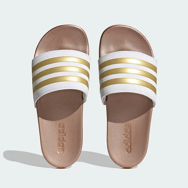 Dép Quai Ngang Adidas Adilette Comfort H03618 Màu Trắng Vàng Size 42
