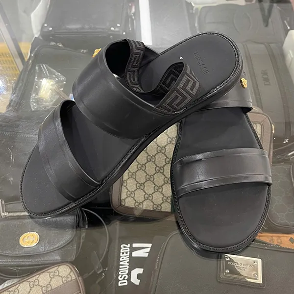 Dép Sandal Nam Versace Medusa Logo Sandals DSU7870S D4VFS Màu Đen Size 42 - Dép - Vua Hàng Hiệu