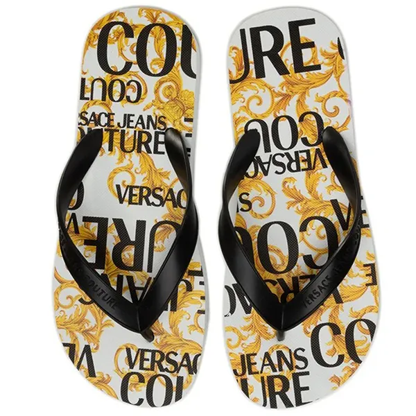 Dép Xỏ Ngón Nam Versace Jean Couture E0YVBSQ8 71404 003 Phối Màu Size 39 - Dép - Vua Hàng Hiệu