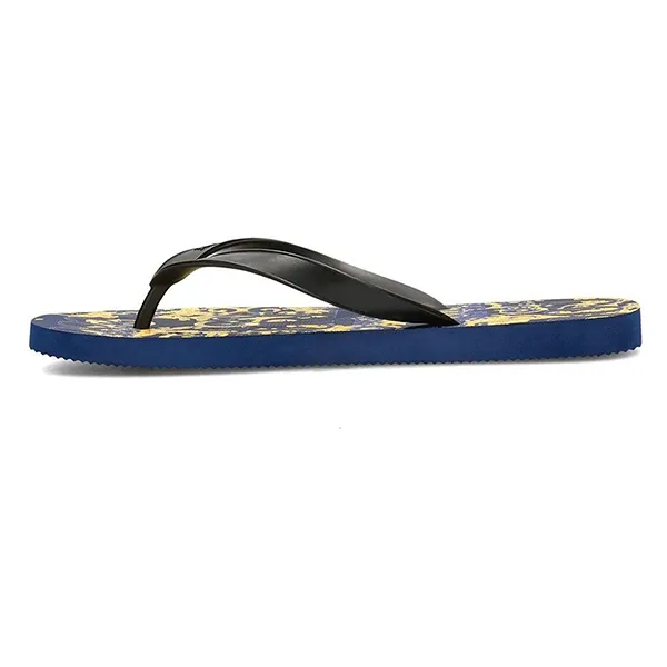 Dép Xỏ Ngón Nam Versace Jean Couture E0YVBSQ8 71404 239 Màu Xanh Phối Vàng Size 41