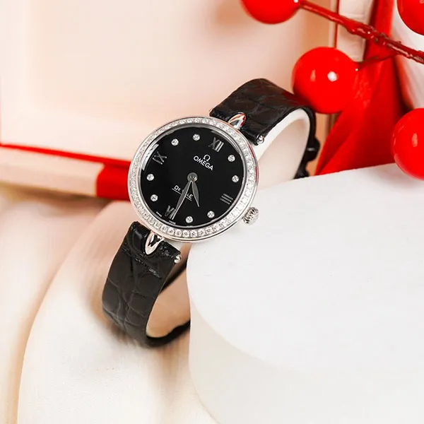 Đồng Hồ Omega De Ville Prestige 424.18.27.60.51.001 Watch 27.4mm Màu Đen - Đồng hồ - Vua Hàng Hiệu