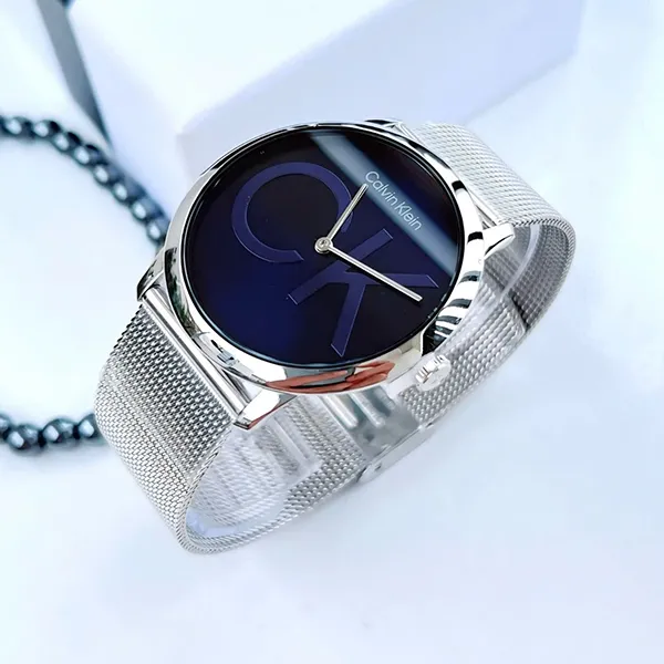 Đồng Hồ Nam Calvin Klein CK Quartz 25300010 Màu Bạc Phối Xanh