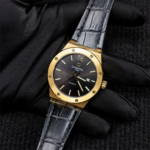 Đồng Hồ Nam Carnival 8122G-VV-DD-D Màu Vàng Gold