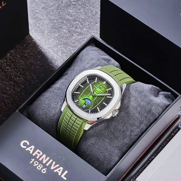 Đồng Hồ Nam Carnival Aquanus 8113G-VT-DCS-QD (8113G) Màu Xanh Bạc