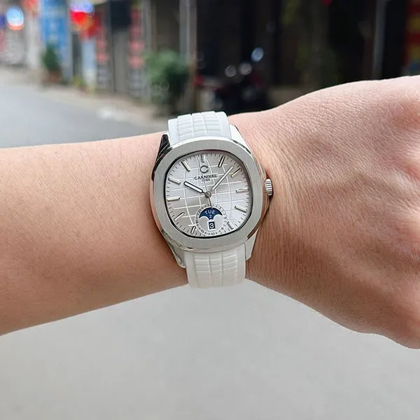 Đồng Hồ Nam Carnival Aquanus 8113G-VT-DCS-T1 (8113G) Màu Trắng