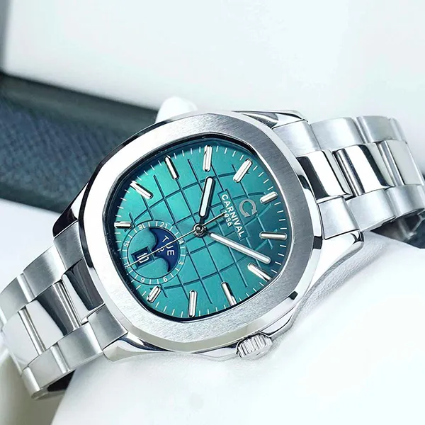Đồng Hồ Nam Carnival Aquanus 8113G-VT-XL (8113G) Màu Bạc Xanh - Đồng hồ - Vua Hàng Hiệu