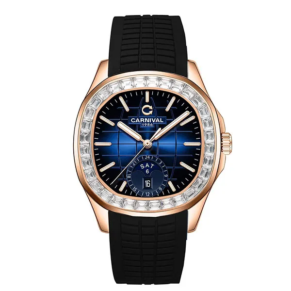 Đồng Hồ Nam Carnival Aquanus 8113G2-VH-DCS-X (8113G2) Màu Xanh Navy - Vàng Hồng