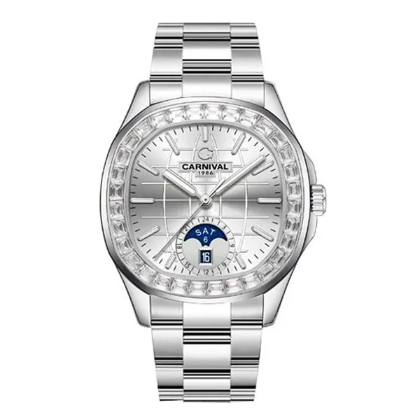 Đồng Hồ Nam Carnival Aquanus Automatic Watch 8113G2-VT-T ( 8113G2 ) Màu Bạc