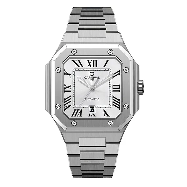 Đồng Hồ Nam Carnival Automatic 8169G-VT-T (8169G) Màu Bạc