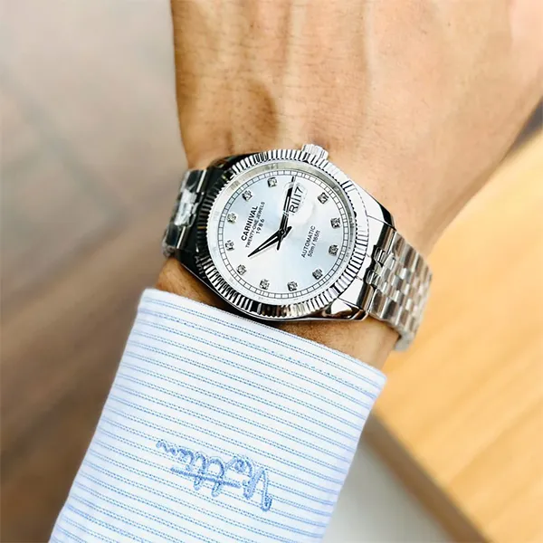 Đồng Hồ Nam Carnival Automatic Watch 8131G-VT-T (8131G) Màu Bạc