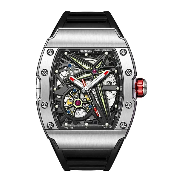 Đồng Hồ Nam Carnival Automatic Watch 8153G-VT-D Màu Đen