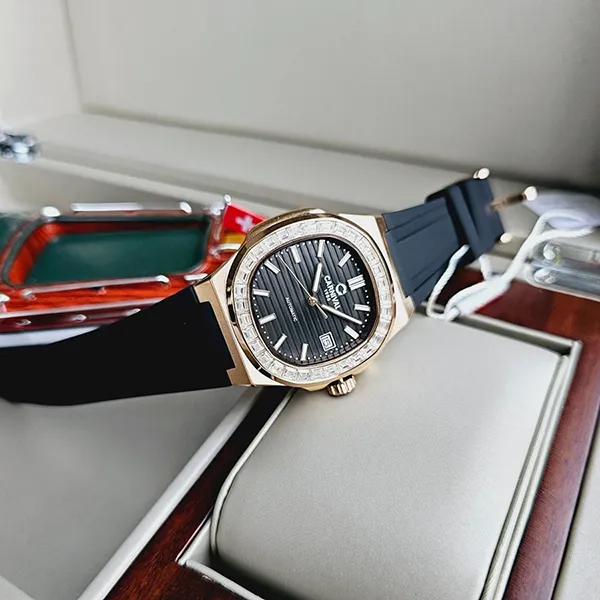 Đồng Hồ Nam Carnival Nautilus Automatic 8108G-VH-DCS-D Màu Đen/ Vàng Hồng (Tặng Kèm Bút) - Đồng hồ - Vua Hàng Hiệu