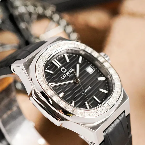 Đồng Hồ Nam Carnival Nautilus Automatic 8108G-VT-DD-D Màu Đen - Đồng hồ - Vua Hàng Hiệu