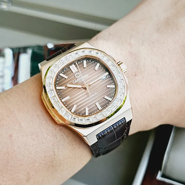 Đồng Hồ Nam Carnival Nautilus Automatic Watch 8108G-VH-DD-N ( G8108.301.433 ) Màu Nâu (Tặng Kèm Bút)