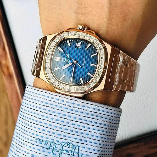 Đồng Hồ Nam Carnival Nautilus Automatic Watch 8108G-VH-X ( G8108.304.414 ) Màu Vàng Hồng/Xanh Dương