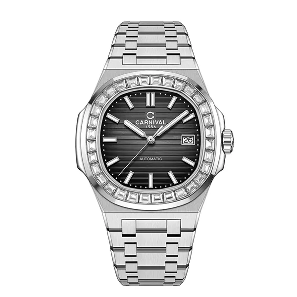 Đồng Hồ Nam Carnival Nautilus Automatic Watch 8108G-VT-N ( G8108.305.011 ) Màu Bạc/Đen