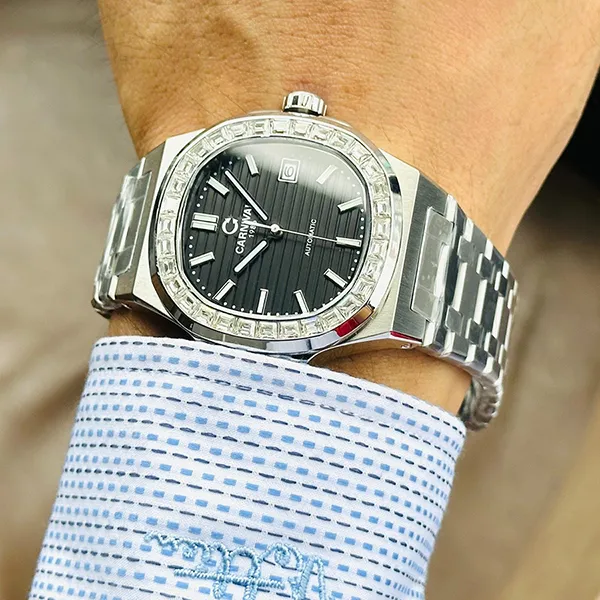 Đồng Hồ Nam Carnival Nautilus Automatic Watch 8108G-VT-N ( G8108.305.011 ) Màu Bạc/Đen