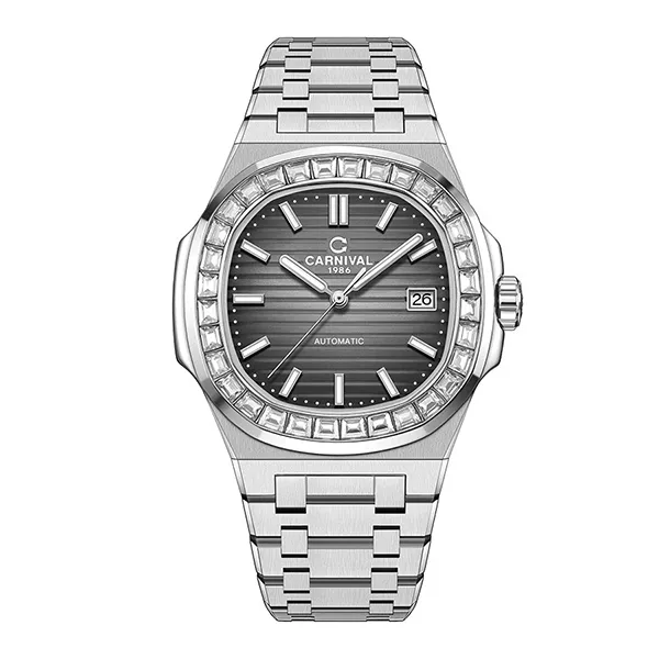 Đồng Hồ Nam Carnival Nautilus Automatic Watch 8108G-VT-N ( G8108.305.011 ) Màu Bạc/Xám