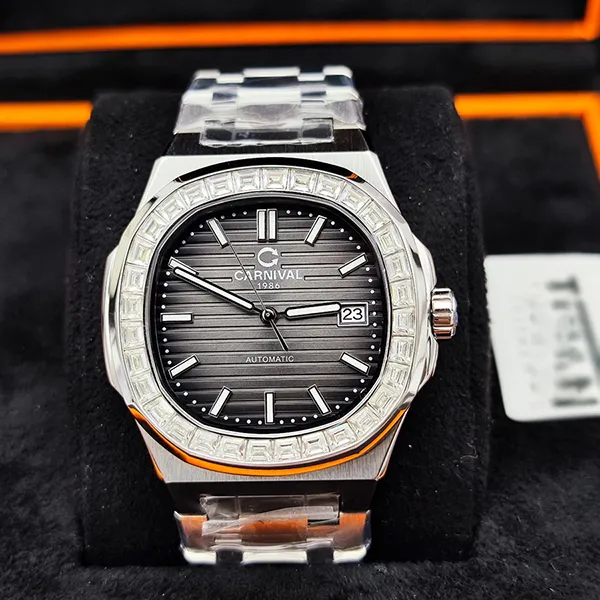 Đồng Hồ Nam Carnival Nautilus Automatic Watch 8108G-VT-N ( G8108.305.011 ) Màu Bạc/Xám