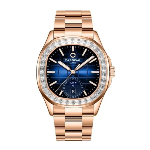 Đồng Hồ Nam Carnival Watch 8113G2-VH-X Màu Vàng Hồng