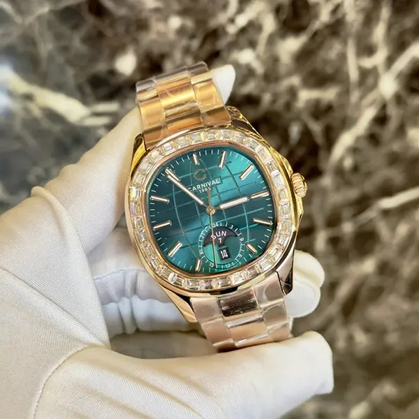 Đồng Hồ Nam Carnival Watch 8113G2-VH-XL Màu Vàng Hồng - Xanh Lá