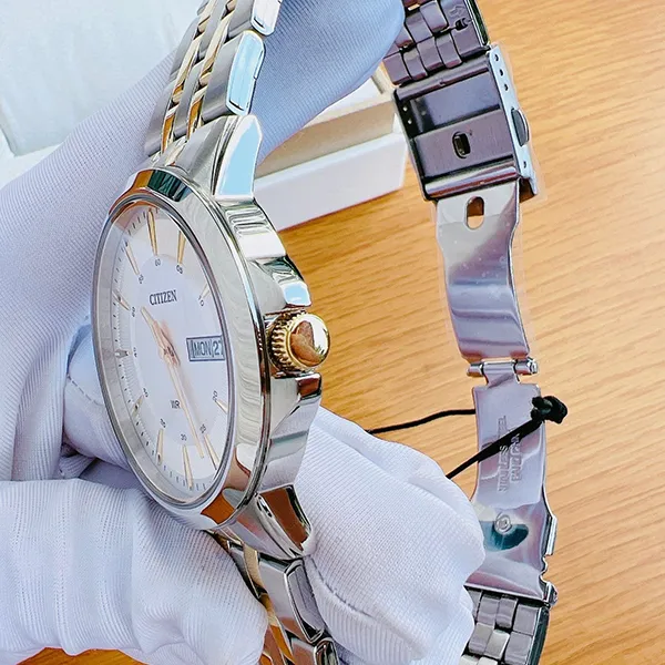 Đồng Hồ Nam Citizen Quartz BF2018-52A Màu Bạc Phối Vàng