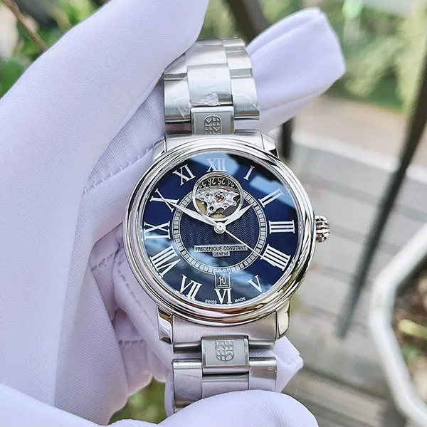 Đồng Hồ Nam Frederique Constant Classics Open Heart FC-315NS3P6B Màu Xanh Bạc