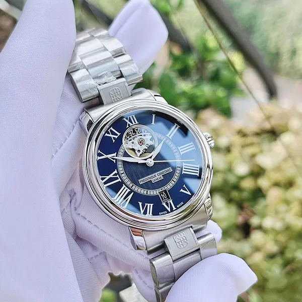 Đồng Hồ Nam Frederique Constant Classics Open Heart FC-315NS3P6B Màu Xanh Bạc