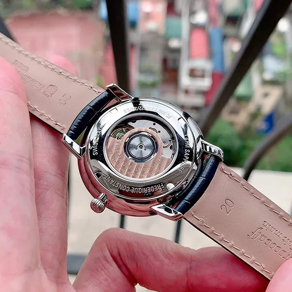 Đồng Hồ Nam Frederique Constant Slimline Heart Beat FC-312N4S6 Màu Xanh