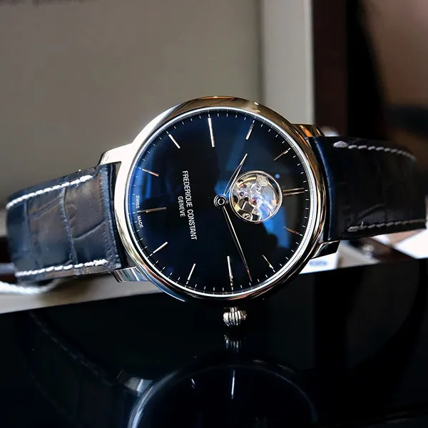 Đồng Hồ Nam Frederique Constant Slimline Heart Beat FC-312N4S6 Màu Xanh