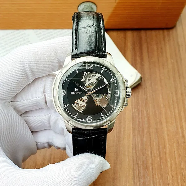 Đồng Hồ Nam Heritor Automatic HER1702 Màu Đen - Đồng hồ - Vua Hàng Hiệu