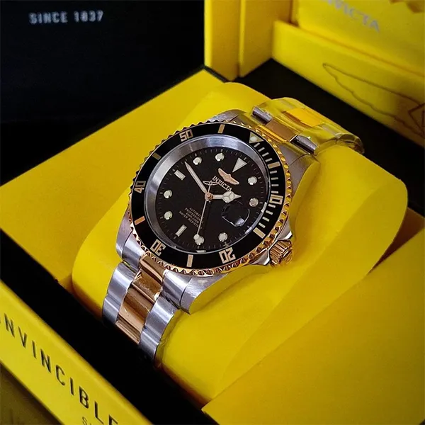 Đồng Hồ Nam Invicta Pro Diver Automatic Black Dial Men Watch 8927OBXL Màu Bạc Vàng