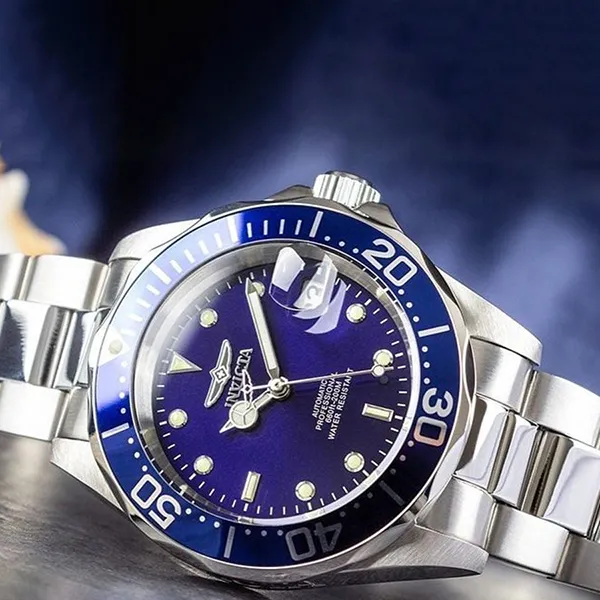 Đồng Hồ Nam Invicta Pro Diver Automatic Blue Dial Men Watch 9094OBXL Màu Bạc Xanh