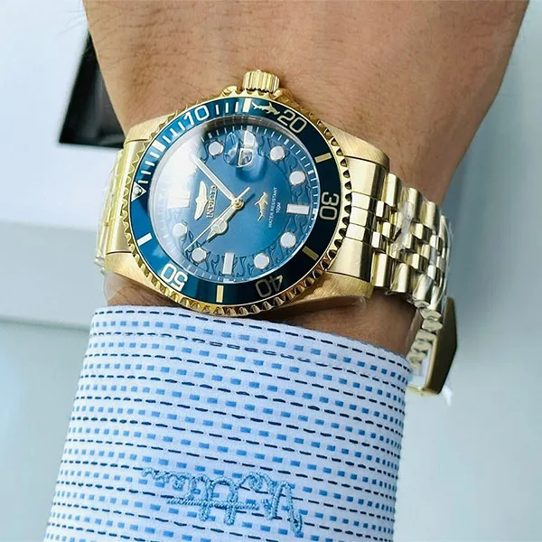 Đồng Hồ Nam Invicta Quartz Pro Diver Blue Dial 30612 Màu Vàng - Xanh - Đồng hồ - Vua Hàng Hiệu