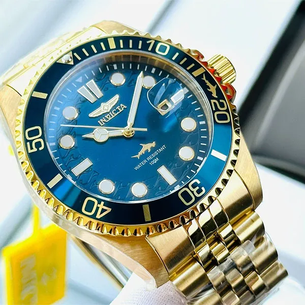 Đồng Hồ Nam Invicta Quartz Pro Diver Blue Dial 30612 Màu Vàng - Xanh - Đồng hồ - Vua Hàng Hiệu